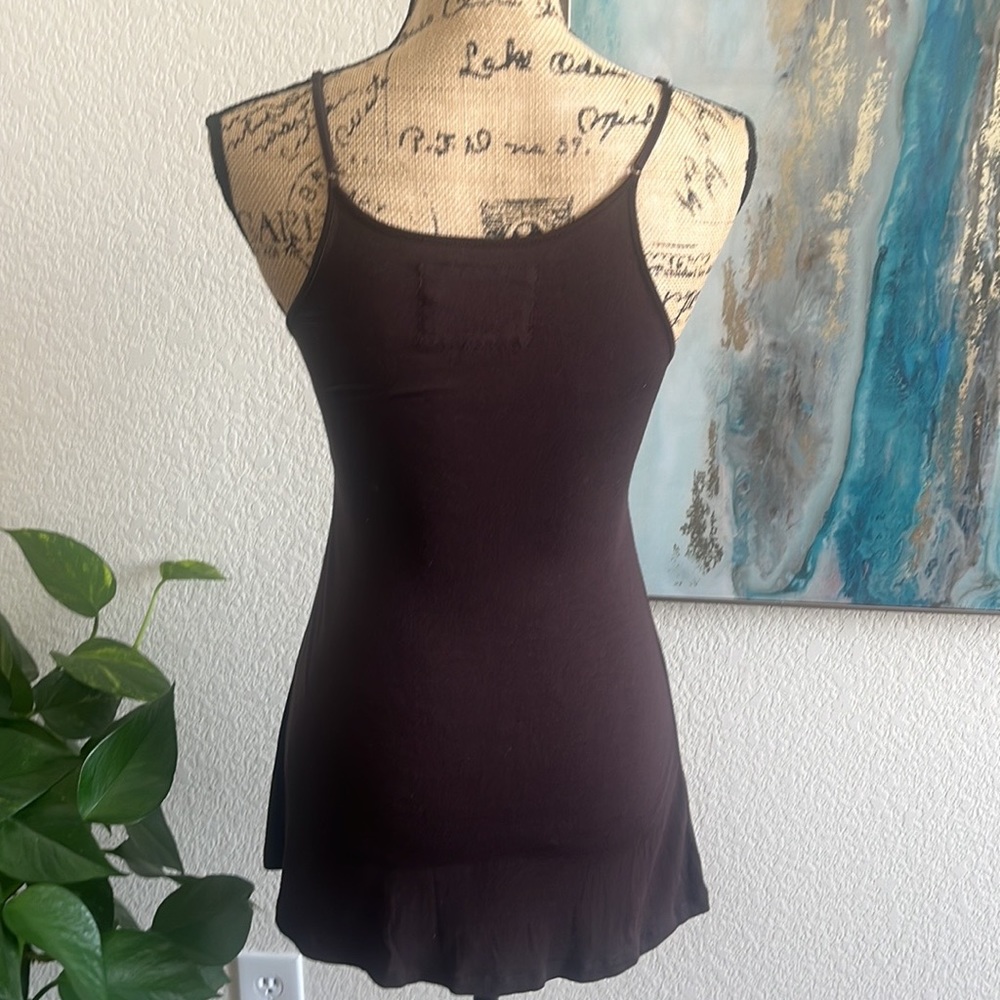 Soul Revival Womens Black Embroidered Silk Jewel Detail Tank - Picture 6 of 8